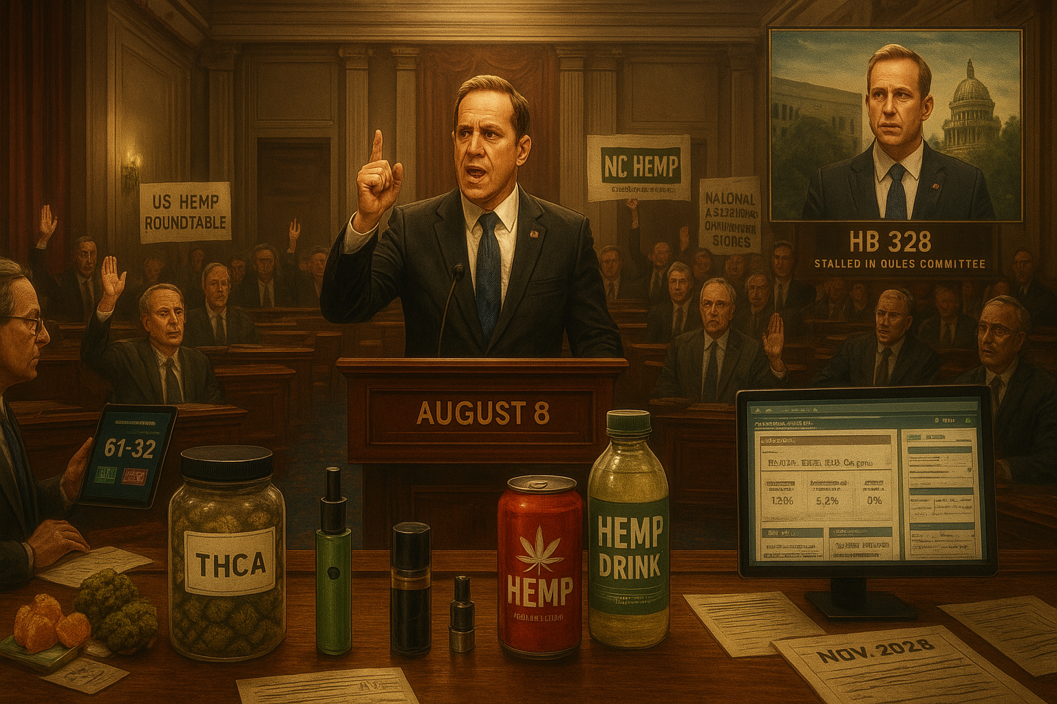 Senate Rebuffs Budd's Push to Keep Hemp THC Ban on Schedule