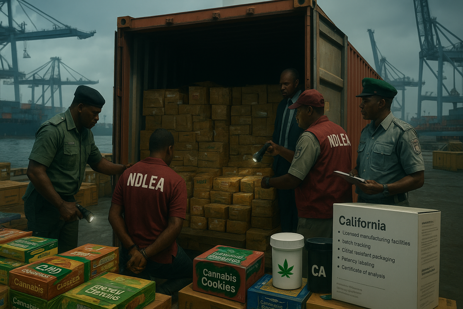 Nigerian Port Seizure Exposes Global Gaps in Edible Cannabis Controls