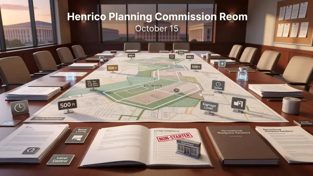 Henrico Advances Zoning Rules Limiting Recreational Marijuana Retailers
